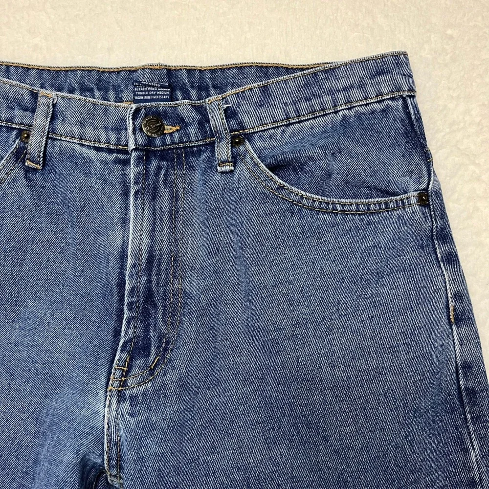 RK‎ Brand Jeans Mens 32x29 Blue RK5POC Straight Leg 100% Cotton Denim Workwear